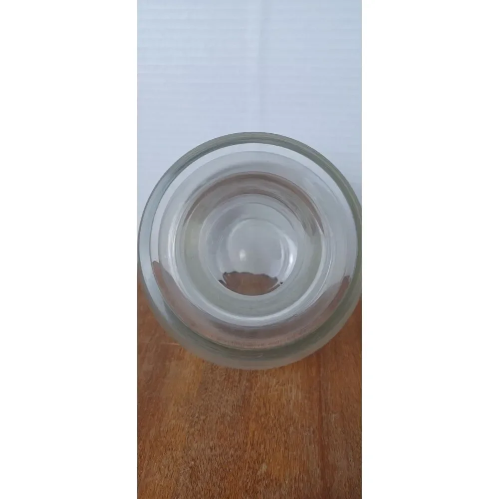 Contemporary Art Glass 8.5" Hand Blown Thick Clear Glass Vintage Vase - Picture 9 of 10
